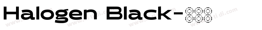 Halogen Black字体转换